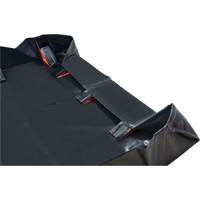 IBX Wall Pop-Up Berm, 268 US gal. Capacity, 6' W x 6' L x 12" H, Snap-Up Bracket Mukwa Safety Services