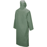 851 Hurricane Long Coat with Detachable Hood, Small, Green Mukwa Safety Services
