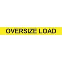 Oversize Load Heavy Haul Sign, Decal/Vinyl, 96" W x 12" H Mukwa Safety Services