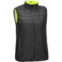 Bisley&reg; X-Back Women's Contoured Reversible Puffer Vest, High Visibility Lime-Yellow, Small, Polyester Mukwa Safety Services
