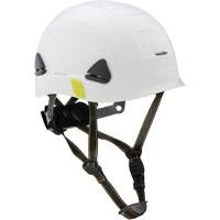 Casque de s&eacute;curit&eacute; d'escalade Fibre Metal, R&eacute;pond aux normes CSA type 2, Suspension Rochet, Non ventil&eacute; Mukwa Safety Services
