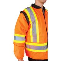 Parka d'hiver imperm&eacute;able 7-en-1, Orange haute visibilit&eacute;, Moyen Mukwa Safety Services
