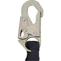 SA-5200-2.5 Shock Absorbing Lanyard, 2.5', Snap Hook Center, Snap Hook Leg Ends, Polyester Mukwa Safety Services