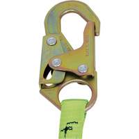 SA-5405-4 Shock Absorbing Lanyard, 4', Snap Hook Center, Snap Hook Leg Ends, Polyester Mukwa Safety Services