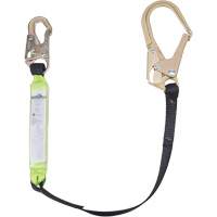 SA-6402-4 Shock Absorbing Lanyard, 4', Form Hook Center, Snap Hook Leg Ends, Polyester Mukwa Safety Services