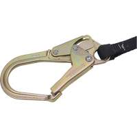 SA-6402-4 Shock Absorbing Lanyard, 4', Form Hook Center, Snap Hook Leg Ends, Polyester Mukwa Safety Services