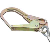 SA-5502-6 Shock Absorbing Lanyard, 6', Form Hook Center, Snap Hook Leg Ends, Galvanized Steel Mukwa Safety Services