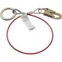 AS-21210-6 6' Cable Anchor with Snap Hook & O-Ring, Sling, Temporary Use Mukwa Safety Services