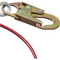 AS-21210-6 6' Cable Anchor with Snap Hook & O-Ring, Sling, Temporary Use Mukwa Safety Services