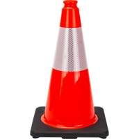 Premium Traffic Cone, 18", Orange, 6" Reflective Collar(s) Mukwa Safety Services