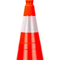 Premium Traffic Cone, 28", Orange, 4" Reflective Collar(s) Mukwa Safety Services