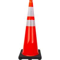 Premium Traffic Cone, 36", Orange, 4" & 6" Reflective Collar(s) Mukwa Safety Services