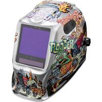 VIKING 3350 ADV Hot Rodders Helmet, 3.74" L x 3.15" W View Area, 5 - 13 Shade Range Mukwa Safety Services