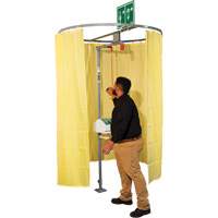 Pipe Mounted Safety Shower Modesty Curtain Mukwa Safety Services