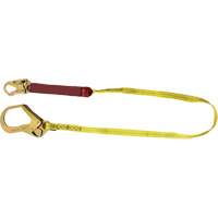 External Energy Absorber Lanyard with 2-1/4" Hook, 6', Snap Hook Center, Snap Hook Leg Ends, Polyester Mukwa Safety Services