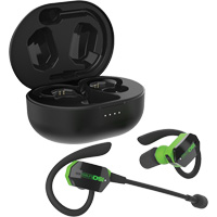 &eacute;couteurs Bluetooth UltraComm Aware noir & vert Mukwa Safety Services