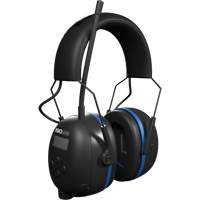 &eacute;couteurs Bluetooth AM/FM Air Defender noir & bleu, Style Bandeau, 25 dB Mukwa Safety Services