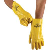 Rough-Finish Chemical-Resistant Gloves, Size 9, 12" L, PVC, Interlock Inner Lining, 47-mil Mukwa Safety Services