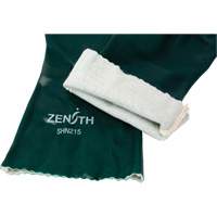 Double Dipped Green Gloves, 14" L, PVC, Cotton Jersey Inner Lining, 70-mil Mukwa Safety Services