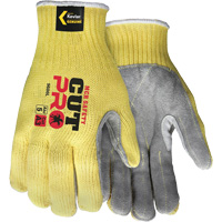 CutPro&reg; Cut Resistant Work Gloves with Split Leather Palm, Size Small, 7 Gauge, Kevlar&reg; Shell, ASTM ANSI Level A3 Mukwa Safety Services