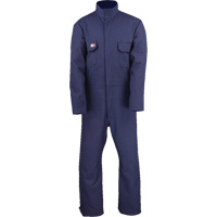 Westex UltraSoft&reg; Welder's Coverall - Regular, Size Small, Navy Blue Mukwa Safety Services