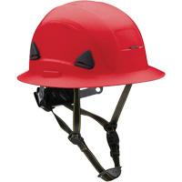 Casque Fibre Metal de style escalade avec bordure compl&egrave;te, R&eacute;pond aux normes CSA type 2, Suspension Rochet, Non ventil&eacute; Mukwa Safety Services