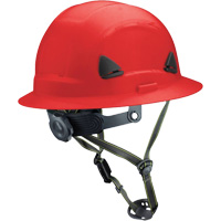 Casque Fibre Metal de style escalade avec bordure compl&egrave;te, R&eacute;pond aux normes CSA type 2, Suspension Rochet, Non ventil&eacute; Mukwa Safety Services