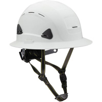 Casque Fibre Metal de style escalade avec bordure compl&egrave;te, R&eacute;pond aux normes CSA type 2, Suspension Rochet, Ventil&eacute; Mukwa Safety Services