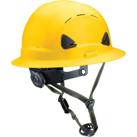 Casque Fibre Metal de style escalade avec bordure compl&egrave;te, R&eacute;pond aux normes CSA type 2, Suspension Rochet, Ventil&eacute; Mukwa Safety Services