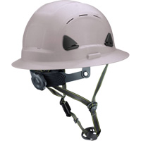 Casque Fibre Metal de style escalade avec bordure compl&egrave;te, R&eacute;pond aux normes CSA type 2, Suspension Rochet, Ventil&eacute; Mukwa Safety Services
