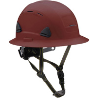 Casque Fibre Metal de style escalade avec bordure compl&egrave;te, R&eacute;pond aux normes CSA type 2, Suspension Rochet, Ventil&eacute; Mukwa Safety Services