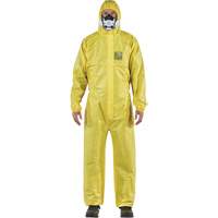 Combinaison AlphaTec 2300 STANDARD &agrave; coutures bord&eacute;es, mod&egrave;le 147, Petit, Jaune, Enduit de poly&eacute;thyl&egrave;ne/Polypropyl&egrave;ne Mukwa Safety Services