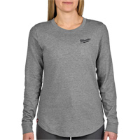 FREEFLEX Long-Sleeve Hybrid T-Shirt, Women's, X-Small, Grey Mukwa Safety Services