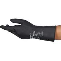 AlphaTec&reg; 87-118 Chemical-Resistance Gloves, Size Small/7, 12.6" L, Rubber Latex, Cotton Inner Lining, 31-mil Mukwa Safety Services