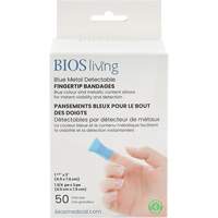 Blue Bandages, Fingertip, 3", Fabric Metal Detectable, Sterile Mukwa Safety Services