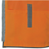 Veste de s&eacute;curit&eacute; pour arpenteur Pioneer avec fermeture &agrave; glissi&egrave;re et dos en maille, Orange haute visibilit&eacute;, Petit, Polyester Mukwa Safety Services