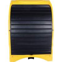 4-Drum Hard Cover Spill Pallet, 68.11" L x 61.61" W x 83.07" H, 1433 lbs. Load Capacity Mukwa Safety Services