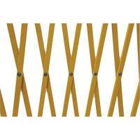 Expandable Barrier, 84" H x 20' L, Yellow Mukwa Safety Services