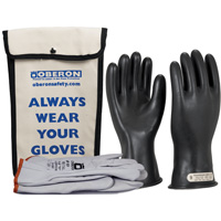 Class 00 Rubber Electrical Glove Kit, 8, 11" L, 20 cal/cm², NFPA 70E Mukwa Safety Services