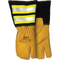 Powerline One-Finger Water-Resistant Mitt, Leather, Medium Mukwa Safety Services