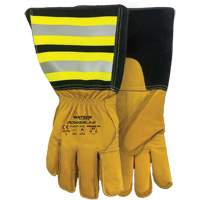 Powerline Water-Resistant Gloves, Leather, Medium Mukwa Safety Services
