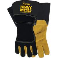 Gants de soudage d'hiver Black Velvet Heavy Metal, Taille Petit, Enveloppe en Cuir d'&eacute;lan refendu, ASTM ANSI niveau A5 Mukwa Safety Services