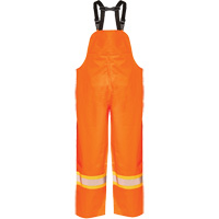R805 Hurricane Bib Pants, Small, High Visibility Orange Mukwa Safety Services