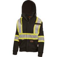 Heavyweight Safety Hoodie, Women's, X-Small, Black Mukwa Safety Services