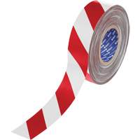 ToughStripe&reg; Max Floor Marking Tape, 2" x 100', Polyester, Red and White Mukwa Safety Services