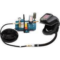 1-Worker DEFENDER Supplied Air Shield & Flip-Front Welding Helmet System Mukwa Safety Services