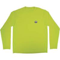 Chemise de refroidissement &agrave; manches longues avec protection solaire et UV Chill-Its 6689, Jaune lime haute visibilit&eacute;, Petit Mukwa Safety Services