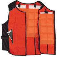 Veste de refroidissement &agrave; changement de phase l&eacute;g&egrave;re avec sachets de recharge Chill-Its 6260, Petit/Moyen, Orange Mukwa Safety Services