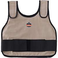 Veste de refroidissement &agrave; changement de phase standard avec sachets de recharge Chill-Its 6230, Petit/Moyen, Khaki Mukwa Safety Services