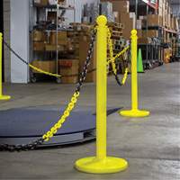 Chaîne de barri&egrave;re en plastique &agrave; deux couleurs, Vert/Blanc Mukwa Safety Services